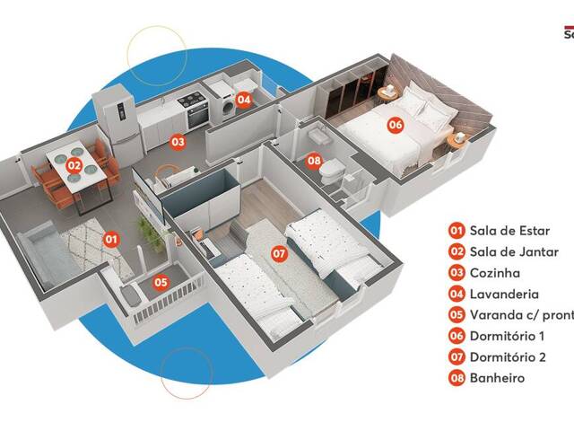 #LC299 - Apartamento para Venda em Jacareí - SP - 1